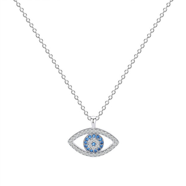 Collar de Ojo de Demonio en Plata de Ley S925 - Imagen 3