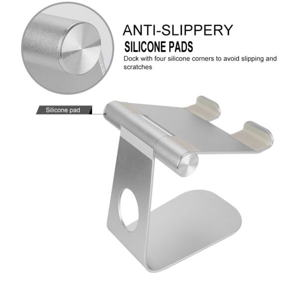 Soporte Multifuncional Doble Plegable de Aluminio para Teléfono y Tablet - Imagen 7