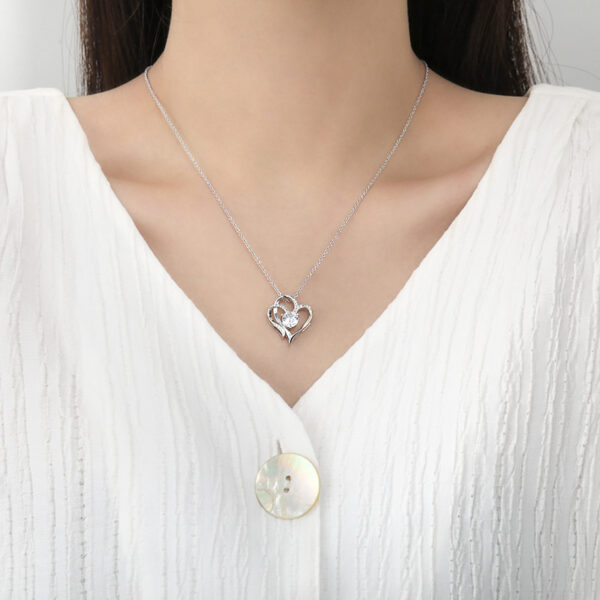 Collar Doble de Amor con Zirconia - Imagen 2