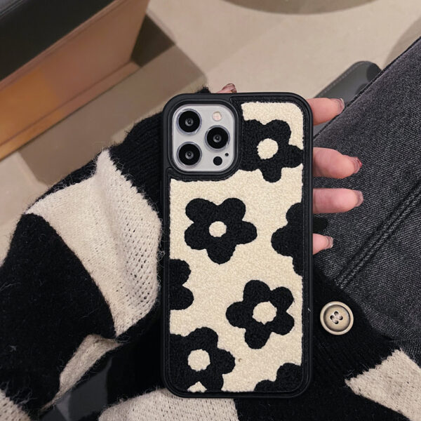 Funda para Teléfono con Flores de Felpa - Imagen 8