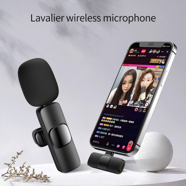 Micrófono Lavalier Inalámbrico para Grabación de Audio y Video