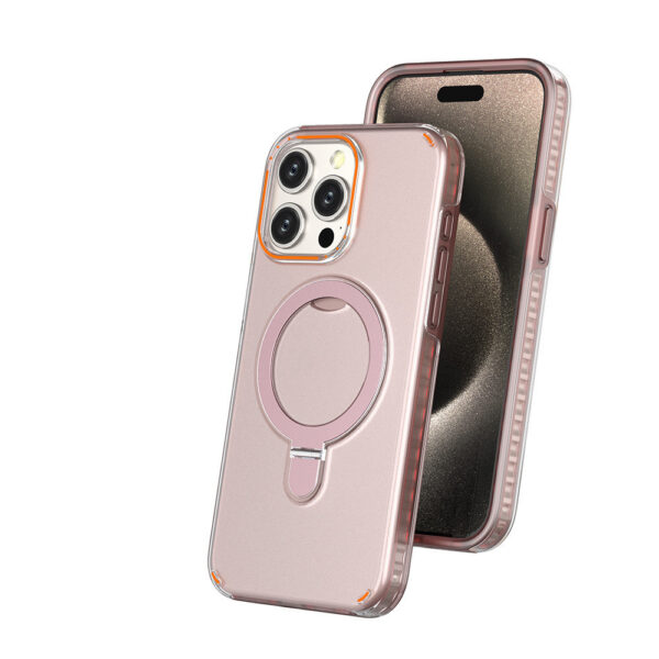 Nueva Funda de Teléfono con Soporte Magnético Colorido para iPhone - Imagen 3